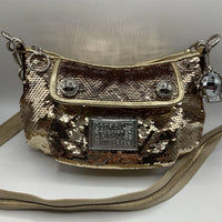Collectors Corner: Coach Poppy Gold Sequin Groovy 2 way handbag SN# 15331