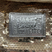 Collectors Corner: Coach Poppy Gold Sequin Groovy 2 way handbag SN# 15331