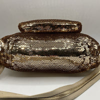 Collectors Corner: Coach Poppy Gold Sequin Groovy 2 way handbag SN# 15331