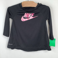 Size 18m: Nike Black/Pink Dri Fit Long Sleeve Shirt