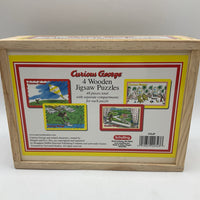 Curious George 4pc Wooden Jigsaw Puzzles