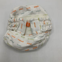 Size NB: G Diapers White Velcro Diaper Cover