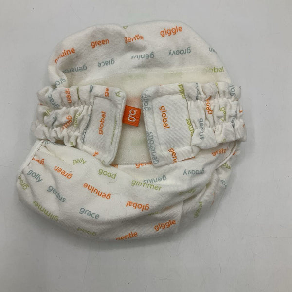 Size NB: G Diapers White Velcro Diaper Cover