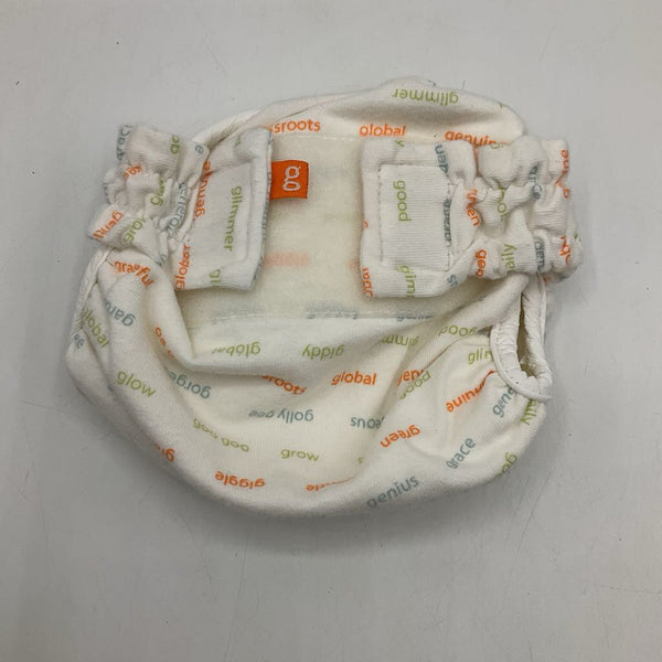 Size NB: G Diapers White Velcro Diaper Cover
