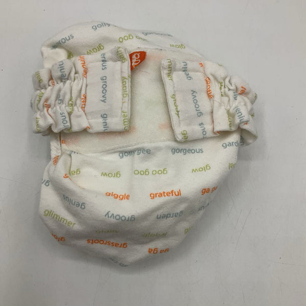 Size NB: G Diapers White Velcro Diaper Cover