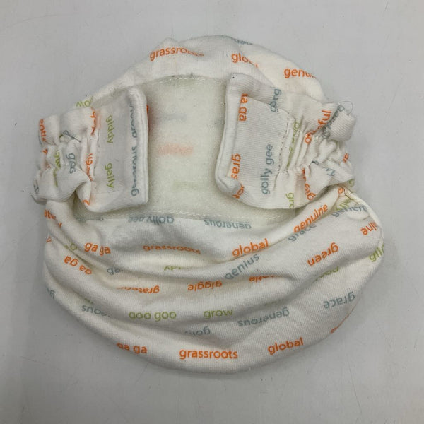 Size NB: G Diapers White Velcro Diaper Cover