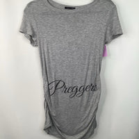 Size S: Sweet Clair Grey "Preggers" T-Shirt