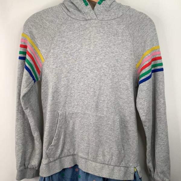 Size 13-14: Boden Grey Colorful Hoodie NEW w/Tags