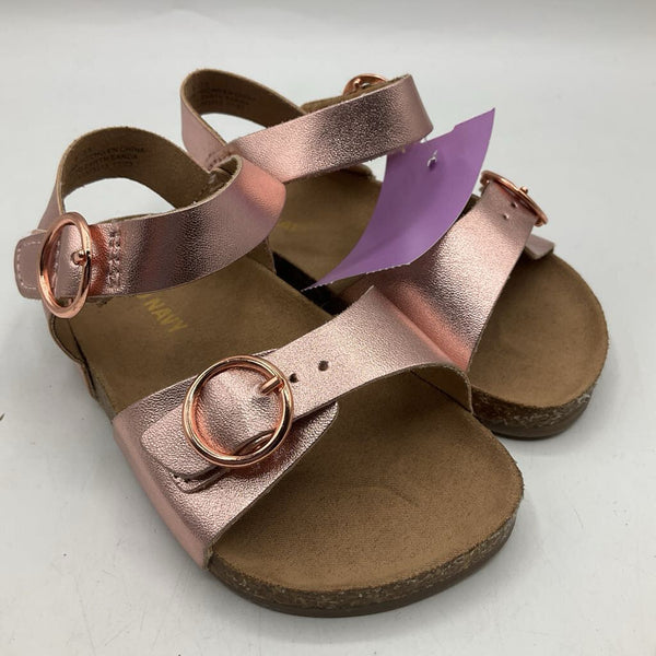 Size 5: Old Navy Pink Shimmery Buckle Strap Sandals