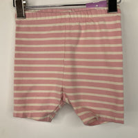Size 12-18m (75): Hanna Andersson White/Pink Striped Cartwheel Shorts