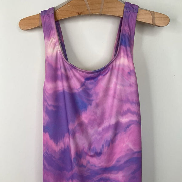 Size 12: Lands End Purple 1pc Swimsuit