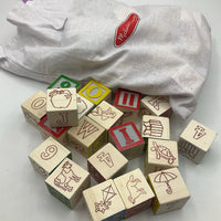 Melissa & Doug Wooden Pull Alphabet Blocks