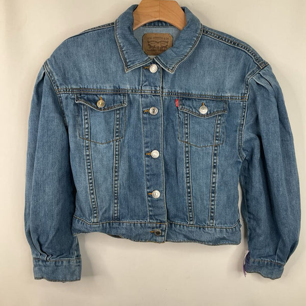 Size 12: Levi Blue Button Up Denim Jacket