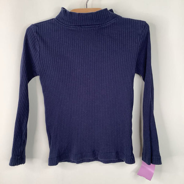 Size 4 (100): Hanna Andersson Blue Turtle Neck Shirt