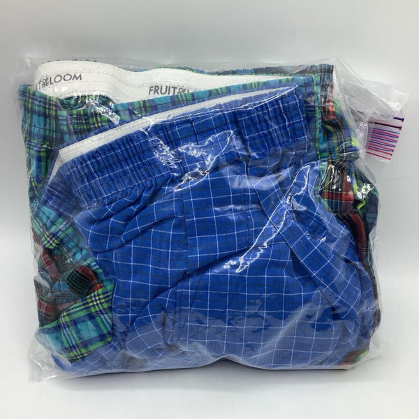 Size S: Fruit Of The Loom Colorful Plaid 6pc Boxers