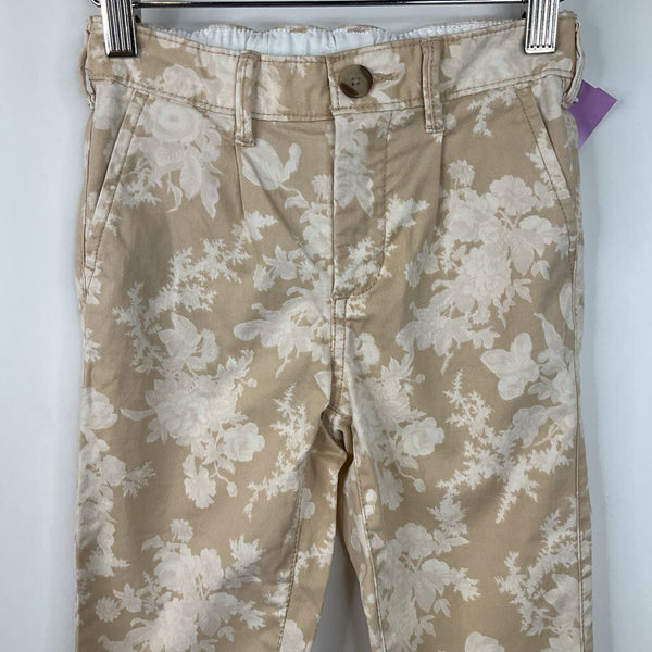 Size 4: GAP Creme Floral Pants