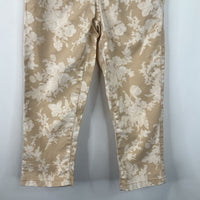 Size 4: GAP Creme Floral Pants