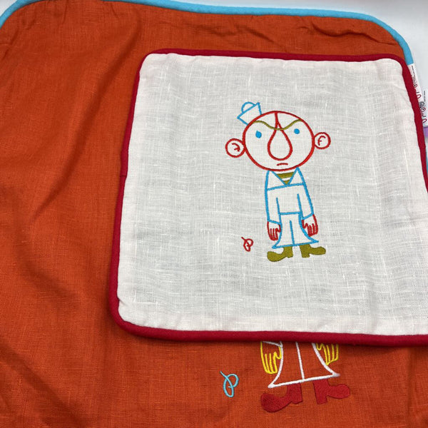Pilloporto Sailor Boy Locally Handmade Pillowcase 2pc Set -NEW