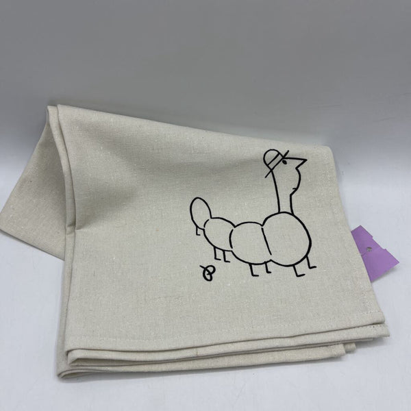 Pilloporto Creme Caterpillar Locally Handmade 2pc Towels -NEW
