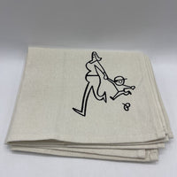 Pilloporto Creme Mom & Child Locally Handmade 2pc Towels -NEW