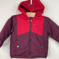 Size 18-24m: Columbia Red Reversible Hooded Zip Up Coat