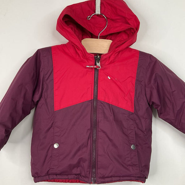 Size 18-24m: Columbia Red Reversible Hooded Zip Up Coat