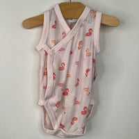 Size 3-6m: Uniqlo Pink Flamino Tank Onesie