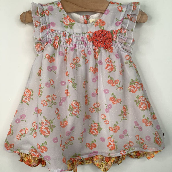 Size 18-24m: Matilda Jane Blue Floral Short Sleeve Dress