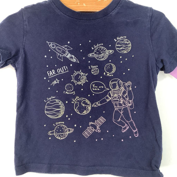 Size 2: Gap Blue Space Print T-Shirt