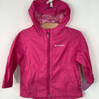 Size 2: Columbia Pink Wind Braker