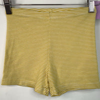 Size 12: Tea Yellow/White Striped Tumble Shorts