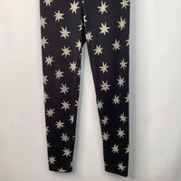 Size 12: Tea Black/White Stars Leggings