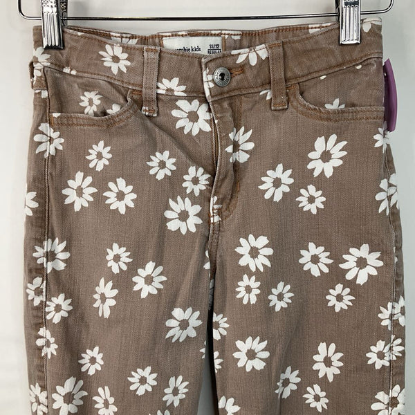 Size 11-12: Abercrombie Brown Floral Jeans