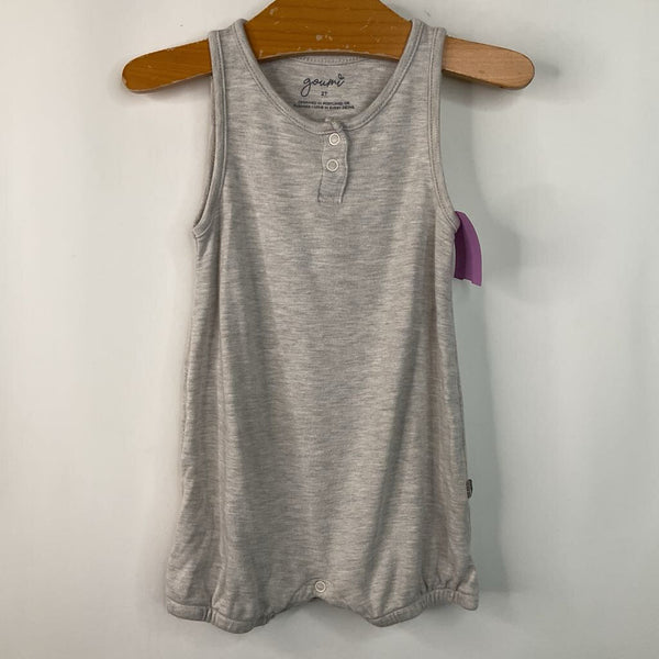 Size 2: Goumi Grey Heather Tank Onesie