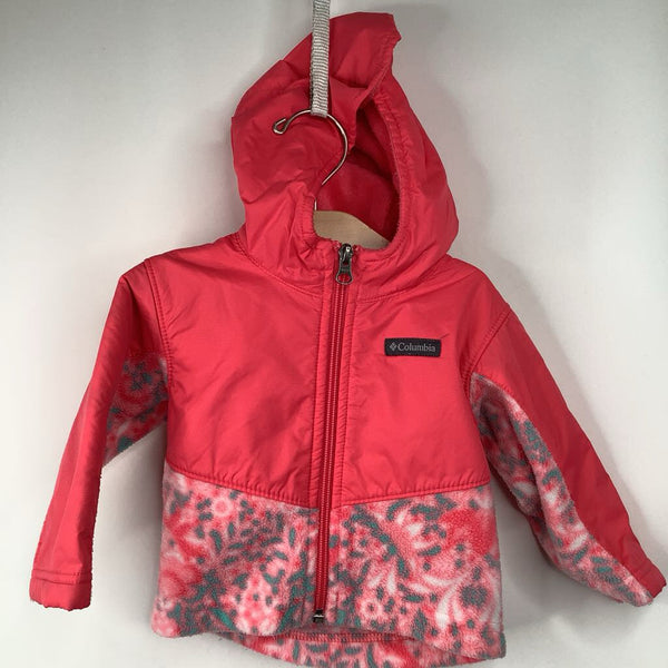 Size 6-12m: Columbia Pink Fleece Lined Coat