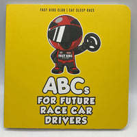 ABC's For Future Race Car Drivers (boardbook)