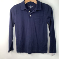 Size 10: Crewcuts Blue Collared Long Sleeve Shirt