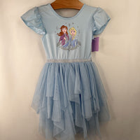 Size 2: Frozen Blue Elsa & Anna Short Sleeve Dress