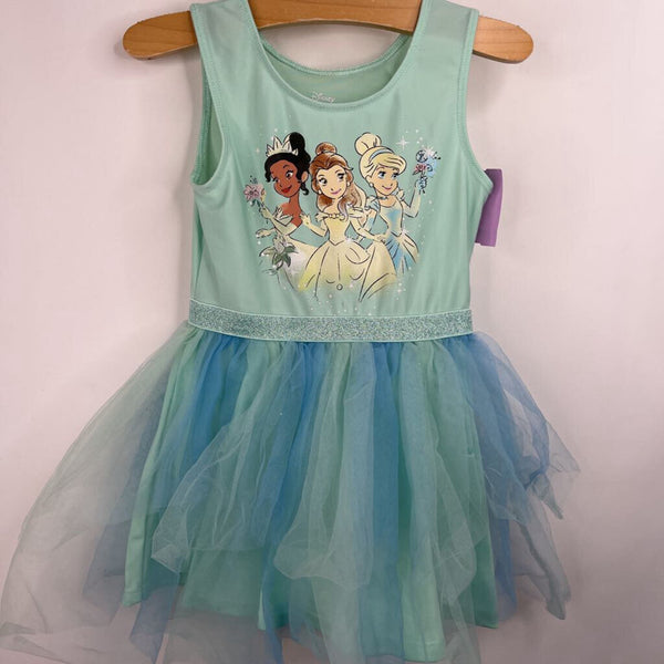 Size 3: Disney Green Princesses Tank Dress