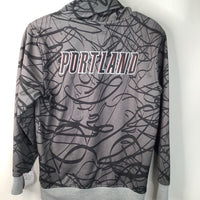 Size 14-16: NBA Grey Portland Trail Blazers Zip-Up Hoodie