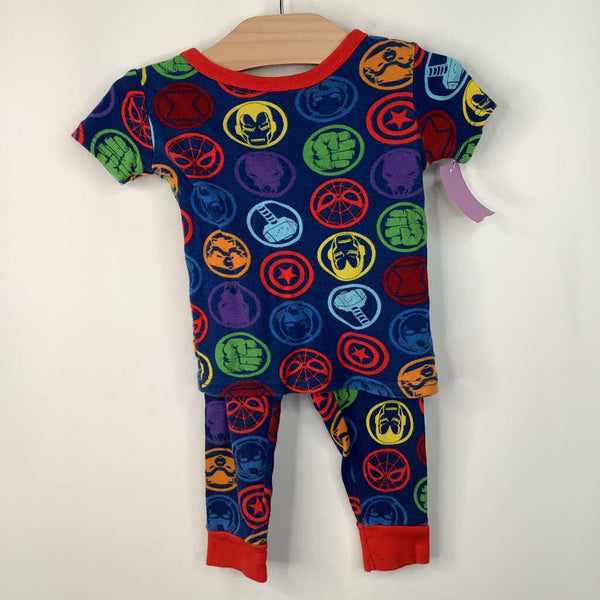 Size 2: Marvel Characters 2pc Pjs