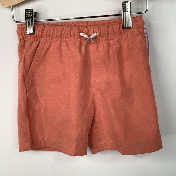 Size 2: Orange Draw String Swim Trunk