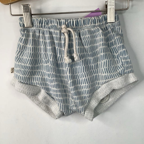 Size 6-7: Childhoods Blue/White Terrycloth Drawstring Shorts