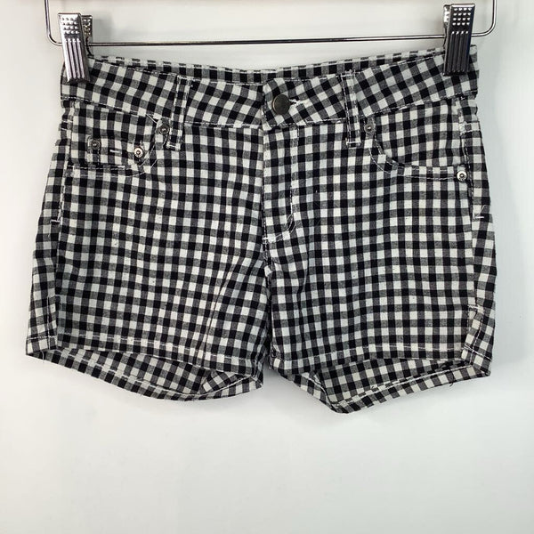 Size 10: Tractr Black/White Checkered Shorts