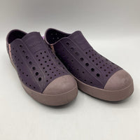 Size 2Y: Native Purple Slip-On Shoes