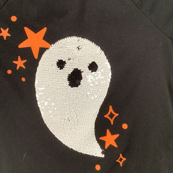 Size 7-8: Cat & Jack Sequin Ghost T-Shirt