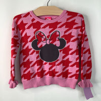 Size 2: Minnie Mouse Pink/Red Knitted Sweater