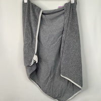 Size O/S: Burt's Bees Grey Hooded Baby Towel