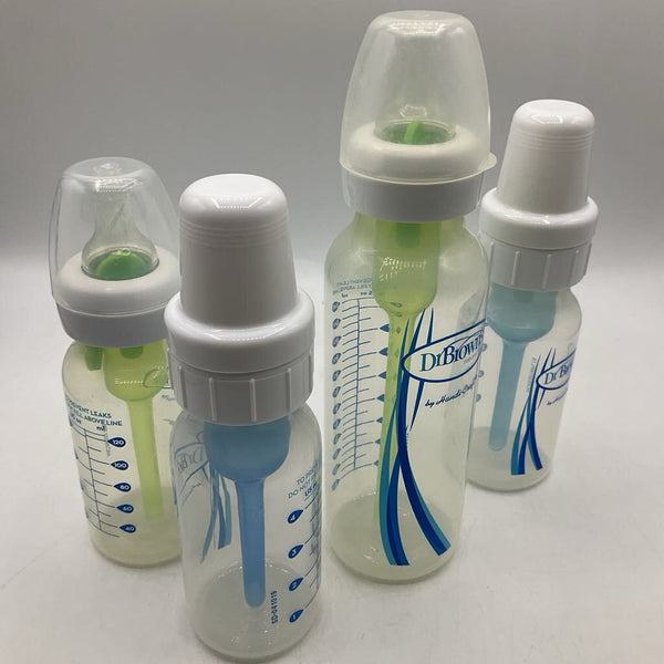 Dr.Brown's Plastic 8oz/4oz 4pc Bottles