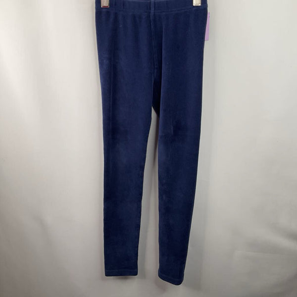Size 6-7 (120): Hanna Andersson Dark Blue Velour Leggings
